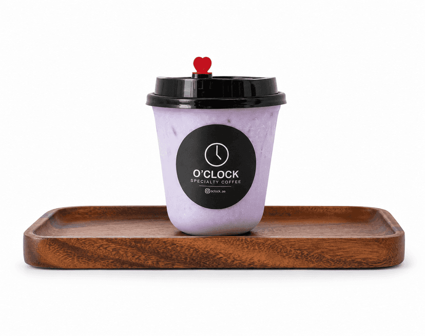 Coconut ube latte